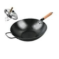 thumbnail image 1 of JHIALG Nonstick Wok,Fish Scale Pattern Flat Bottom Non-Stick Pan, Carbon Steel Woks Coa & Nonstick Stir-Fry Pans Lid Rust with, 1 of 8