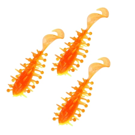 Misright 3Pcs Curl Tail Lures for Panfish and Outdoor Tackle Gear Set