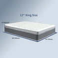 thumbnail image 7 of Kadyn Mattresses, King Size Mattress, 12 Inch Memory Foam Hybrid Mattress with Pocketed Springs, Medium Firm Support, Gray, 7 of 7
