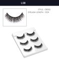 thumbnail image 2 of 3 Pairs Fiber Eyelash Handmade Winged Eyelashes Makeup Natural Long Thick False Eyelashes, 2 of 5