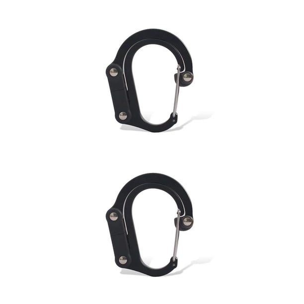 Sonducket Mosquetón para con anilla en D para exteriores, mosquetón giratorio de 360 grados, llavero con clip, gancho de seguridad de Type2 NO2 Sonducket CBP229200
