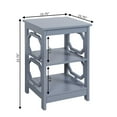 thumbnail image 6 of Convenience Concepts Omega End Table with Shelf, Gray, 6 of 7