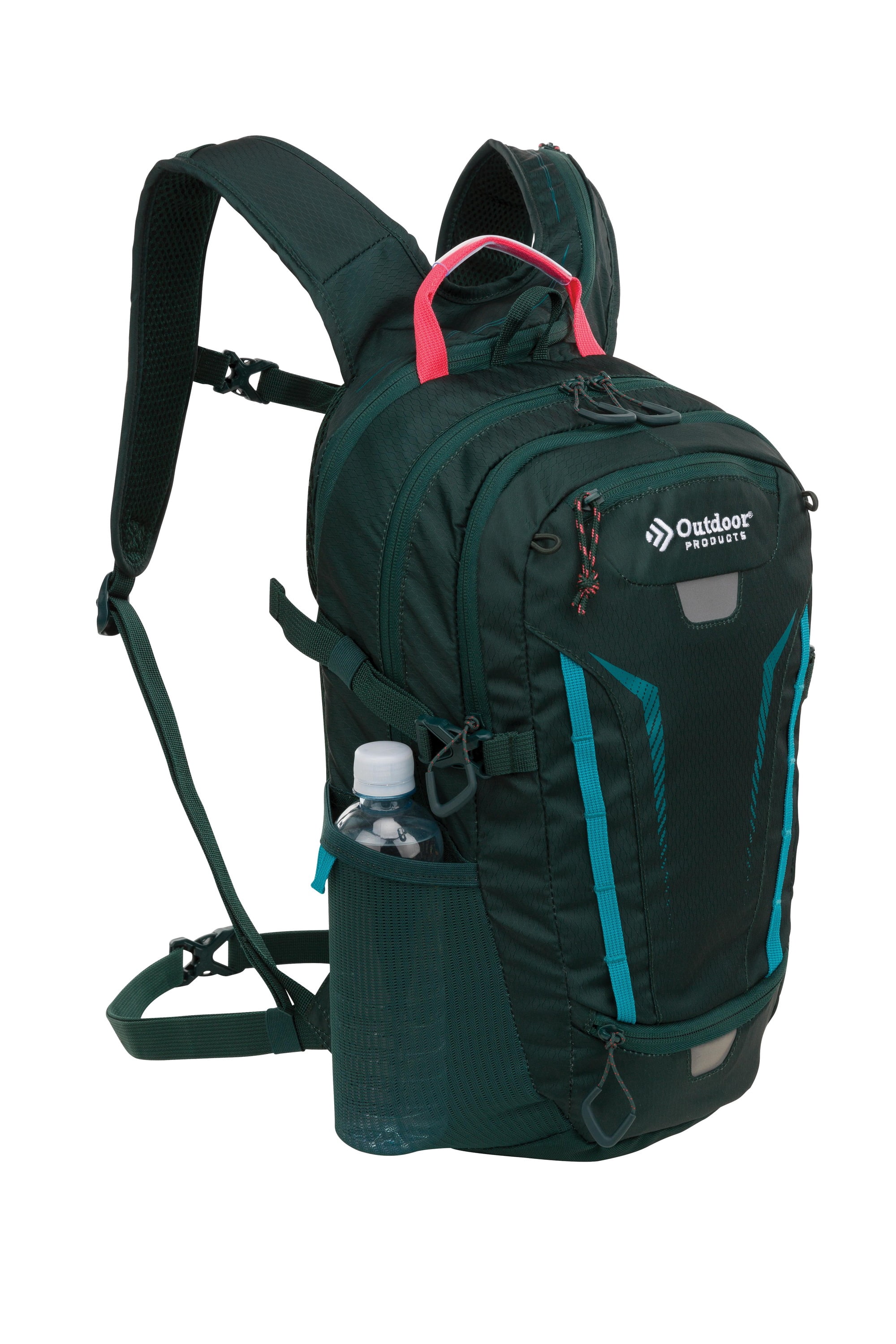 Outdoor Products 17 Ltr Deluxe Hydration Pack, with 2-Liter Reservoir, Green, Unisex, Lightweight
