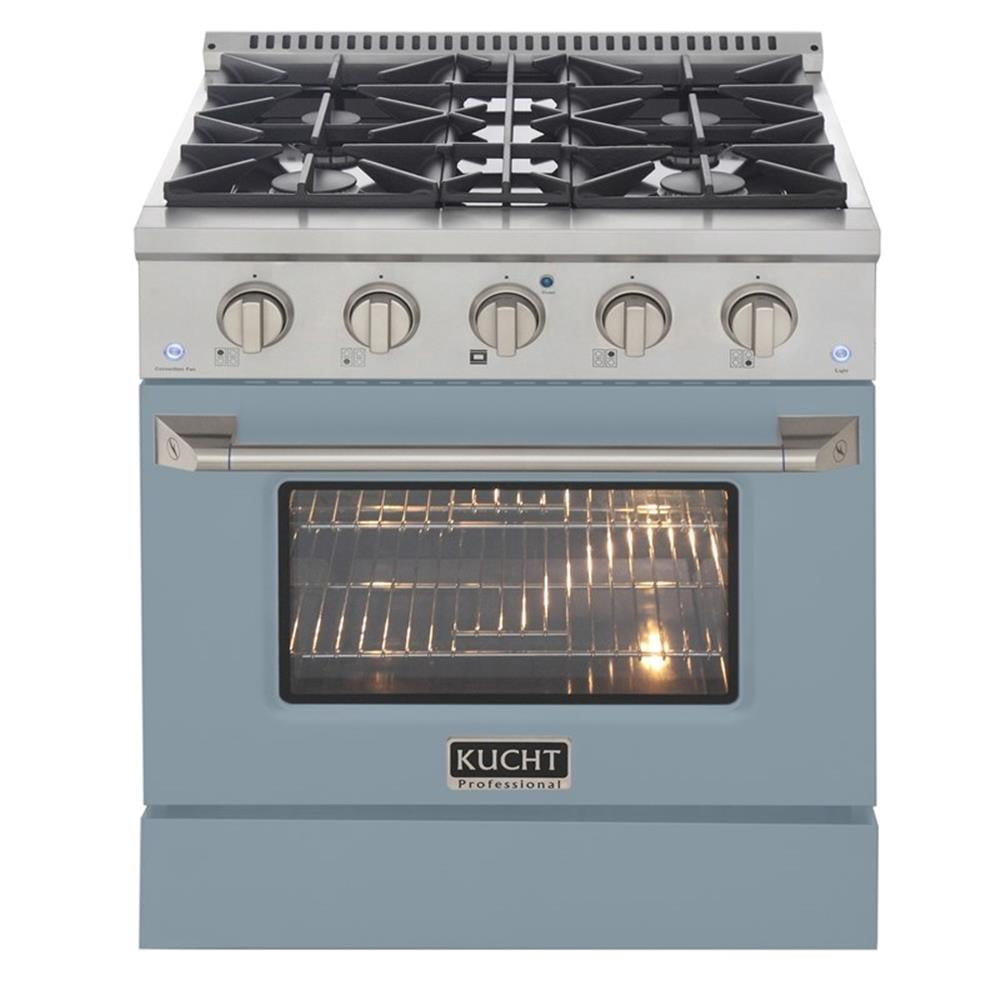 Pemberly Row 30" 4.2 cu. ft. Natural Gas Range w/ Convection Oven in Light Blue