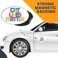 thumbnail image 7 of Magnet Me Up Cat Lives Matter Multicolored Oval Magnet Decal, 4x6 In, Vinyl Automotive Magnet, 7 of 7