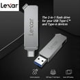 thumbnail image 4 of Lexar Lexar JumpDrive D30c USB 3.1 Dual Interface Flash Drive 128GB, High-Speed Type-C & Type-A for Phone, Tablet, and Computer Storage, 4 of 6