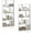 White, variant on PetFurnishn 8-Cube Geometric Bookshelf Set of 2, 4-Tier High Bookcase, 48" Modern Storage Organizer, Floor Standing Open Display Shelving, Wooden Storage Cabinet for Living Room, Bedroom, Study-Grey