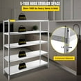thumbnail image 3 of BENTISM Stainless Steel Shelving Adjustable Storage Shelf 5-Tier Storage Rack, 3 of 9