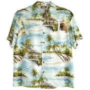 Paradise Island Surf Made in Hawaii Mens Hawaiian Shirt