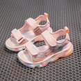 thumbnail image 2 of Zanarzt Toddler Sandals Boys Open Toe Boys Girls Sandals Open Toe Summer Outdoor Unisex Child Sport Sandals Athletic Lightweight(Toddler/Little Kid/Big Kid) Pink,US 1, 2 of 9