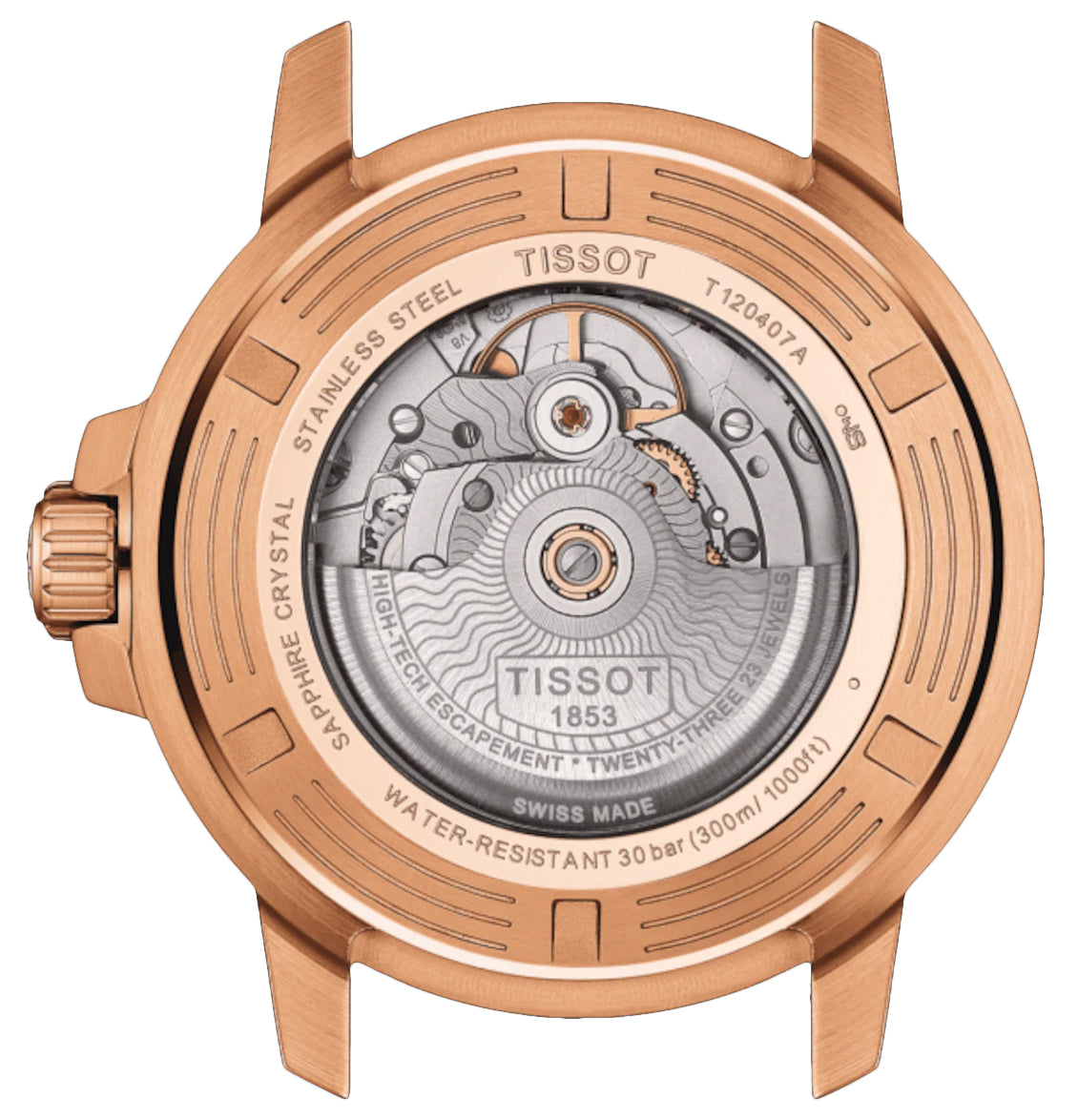 Tissot Men's Automatic Seastar 1000 Powermatic 80 Rose Gold