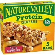 Nature Valley Chewy Protein Granola Bars, Salted Caramel Nut, 7.1 oz, 5 ct