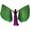 Green, variant on Praise Dance Worship Flags, Shiny Reflective Worship Flag Set, Polyester Fabric with Sturdy Rods for Church Performances Stage Events, Red