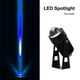 thumbnail image 3 of Foco LED de pared 250LM IP65, resistente al agua, resistente a la intemperie, iluminación de paisaje, fiesta, 180 grados, lámpara giratoria de un haz para barra de jardín, luz azul Inevent HA011797-05B, 3 of 7