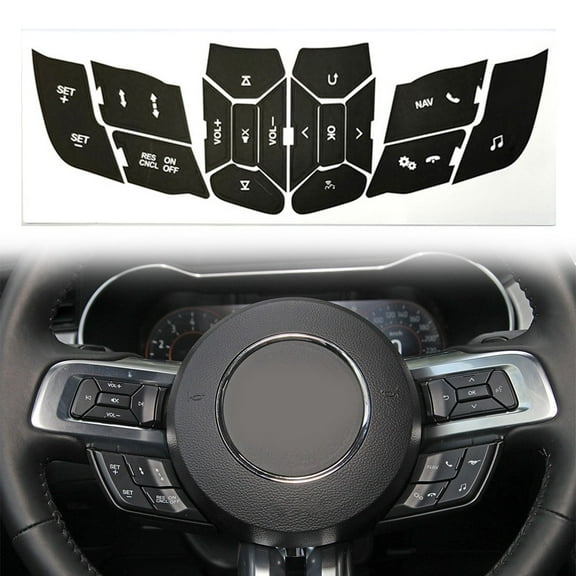 For FORD for MUSTANG 2019-2022 GEN STEERING WHEEL BUTTON REPAIR DECALS STICKERS