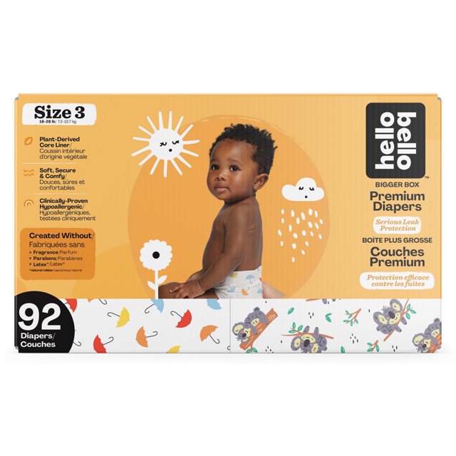 Hello Bello™ Diapers - Club Pack - Size N (0-10 lbs) - 96 ct.