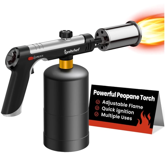 Soplete de propano IgnitChef Max Fire con seguro de seguridad para cocina
