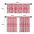 thumbnail image 4 of LALILO Kitchen Curtains and Valances Set of 3 36" Ikat Tie Window Treatment Tiers for Window Decor, 4 of 5