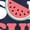 NAVY, variant on - Summer Watermelon Women's Short Sleeve Graphic T-Shirt