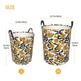 thumbnail image 5 of Balery Snake And Rose Round Laundry Basket with Handles Waterproof Freestanding Laundry Hamper for Clothes Toys in the Dorm and Family-, 5 of 8