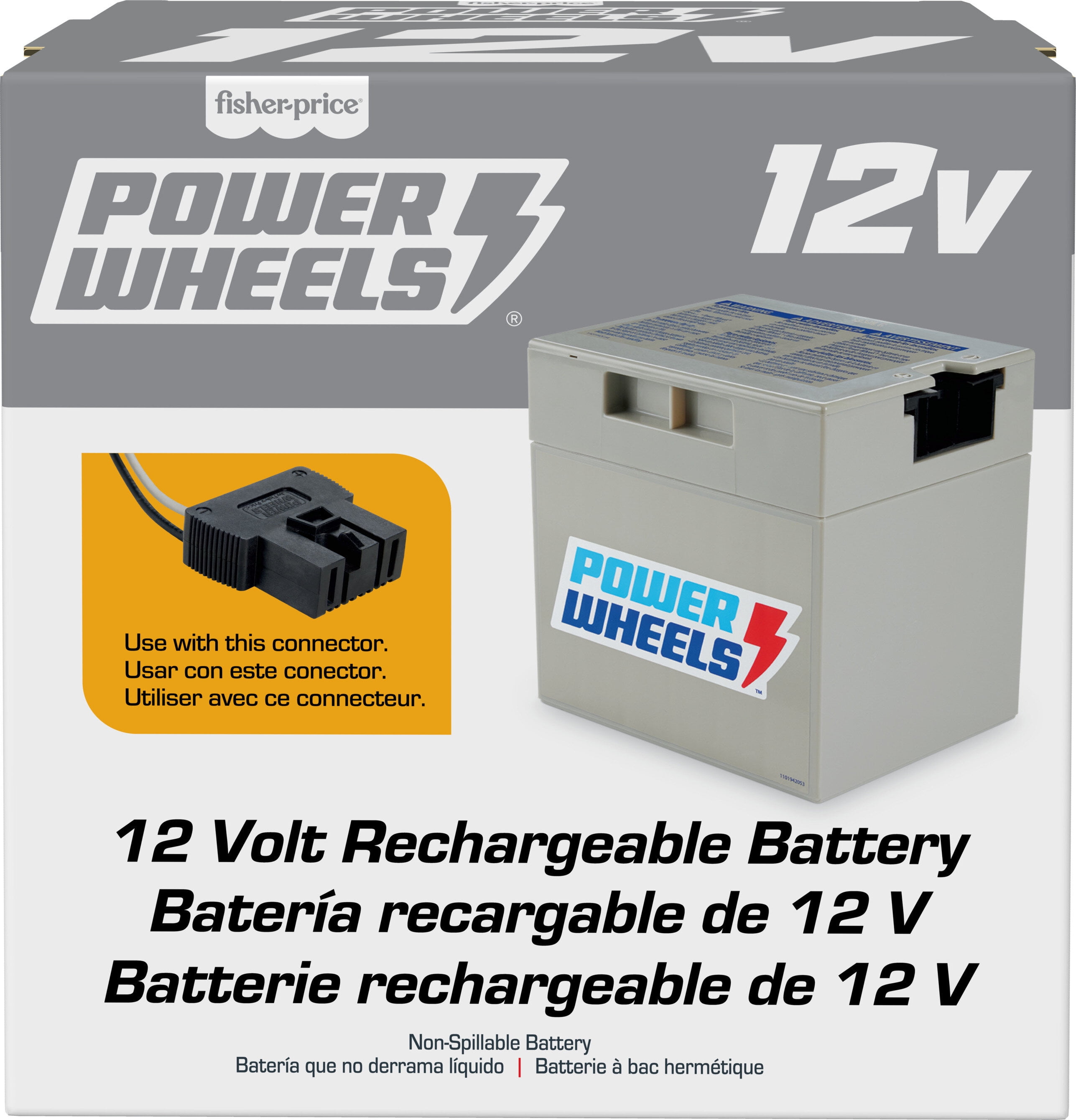 Power Wheels Replacement Battery 12 Volts Rechargeable for Preschool Ride on Vehicles Walmart