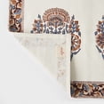 thumbnail image 3 of Mela Artisans 13x18 Inch Set of 4 Cotton Block Printed Placemats, Pink & White, 3 of 5