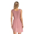 thumbnail image 2 of Doomiva Women's Modern Lyrical Dance Dress Ballet Dancewear High-Low Mesh Skirted for Figure Skating Dusty Pink XXL, 2 of 5