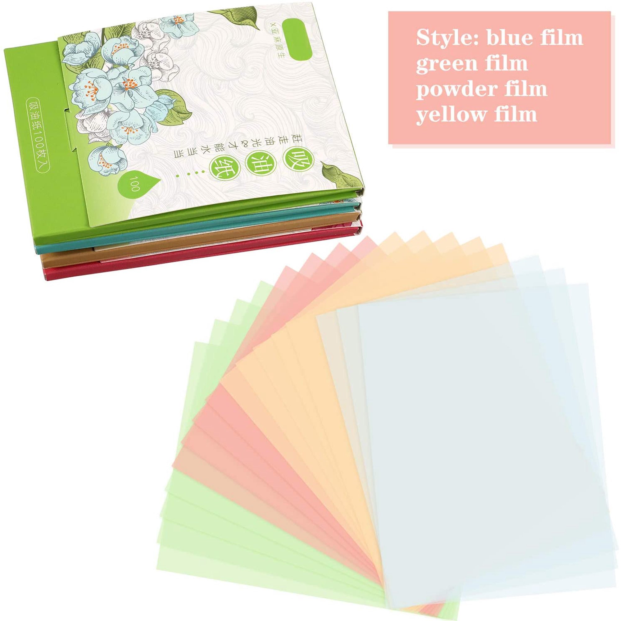 Papier Buvard Clean & Clear Pour Visage Gras - Pack 5,10,20 - 60 Feuilles Chacun