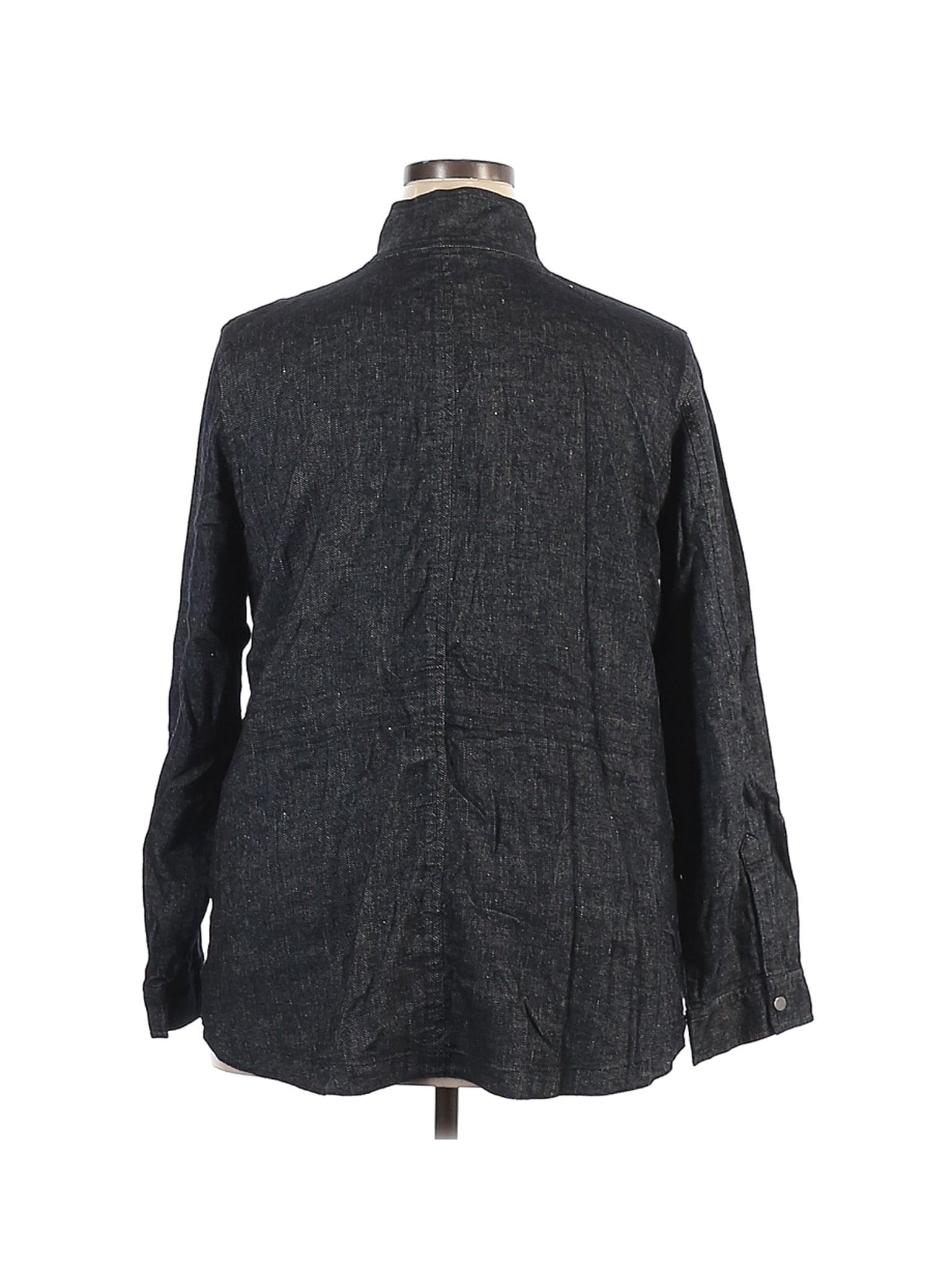 eileen fisher white denim jacket