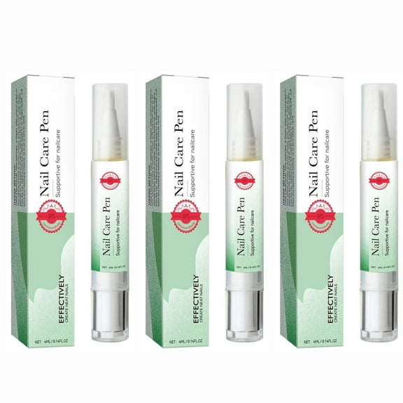 HYLLai 3PCS Nail Care Oil - Jojoba & Vitamin E Blend to Hydrate Cuticles & Strengthen Brittle Nails, Fast Absorbing