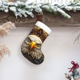 thumbnail image 6 of Disketp Vintage Pattern Bald Eagle Christmas Stockings, Xmas Stocking for Family Holiday Season Décor, Personalized Holiday Indoor Decorations, 6 of 7