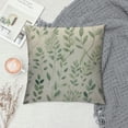 thumbnail image 2 of COMIO  Green Leaf Watercolor Throw Pillow Cover Eucalyptus Greenery Botanical Foliage Branch Twig Nature Pillow Case Decorative Men Women Boy Girl Room Cushion Cover for Home Couch Bed, 2 of 5