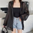 thumbnail image 5 of Camisa de protección solar para mujer, blusas transparentes finas de manga larga para verano 2024, abrigos para mujer, camisas casuales holgadas para mujer, ropa de calle de moda, 5 of 5