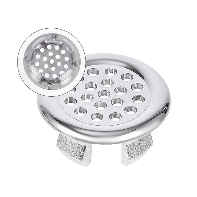 WEUVEB 20Ud Anillo De Desbordamiento Para Lavabo En Plástico Color Plata Durable
