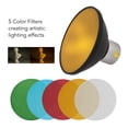 thumbnail image 4 of Diffuseur Réflecteur, Réflecteur Beauty Dish 12cm Diameter pour AD200 AD200Pro AD360II, 4 of 8