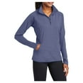 thumbnail image 4 of Yellow Rooster Women's Sport Wick Stretch 1/2 Zip Pullover True Navy Heather XL, 4 of 7