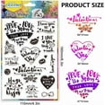thumbnail image 2 of Valentine's Day Clear Stamps Greeting Silicone Transparent Stamps Heart Pattern Clear Stamp Seals DIY, 2 of 8