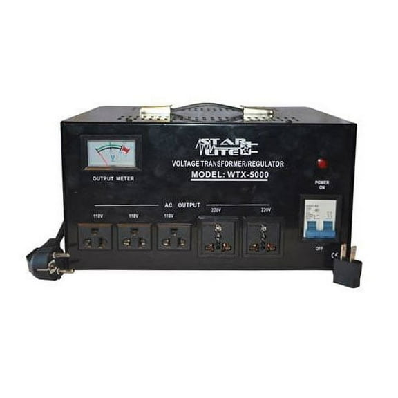 5000 Watt Step Up and Down Voltage Transformer with Automatic Voltage Regulator