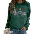 thumbnail image 6 of Donk The Halls Christmas Sweatshirts for Women 2025 Long Sleeve Crewneck Funny Donkey Graphic Sweatshirt Pullover Tops, 6 of 8