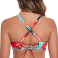 thumbnail image 6 of RELLECIGA Women's 3/4 Molded Cup Push Up Underwire Bikini Top, 6 of 7