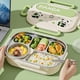 thumbnail image 2 of Lonchera con Compartimentos de Panda Carpincho, Contenedor de Comida, Soporte para Refrigerios, de Acero Inoxidable, para Picnic, para Niños y Niñas., 2 of 5
