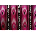 thumbnail image 4 of oneOone Cotton Silk Fabric Stripe & Geometric Ikat Printed Fabric 1 Yard 42 Inch Wide, 4 of 4
