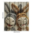 thumbnail image 3 of Fasiaou Rideau de Douche Imperméable Imprimé avec Motif de Fausse Broderie pour Salle de Bain et Résistance à la Moisissure,A, 3 of 6