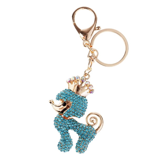Lvero de Rhinestone Colgante para de Bolsa - Forma Perro Caniche / Sapo para Selección Hugo Caniche perro llaveros colgantes