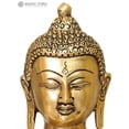 thumbnail image 3 of 9" Buddha in The Vitarka Mudra In Brass | Handmade | Made In India, 3 of 4