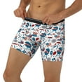 thumbnail image 3 of Picia Fourth Of July Party Pattern Men's Athletic Long Leg Briefs , Performance Stretch Underwear，Moisture-Wicking, 3 of 7