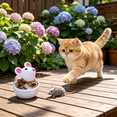 thumbnail image 4 of BESTSKY 2026 New 2Pcs Interactive Cat Toy,Mouse Head Appearance Kitten Toys,Stimulate Cat Hunting Instinct Interactive Cat Toys for Indoor Cats,White, 4 of 6