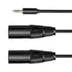 thumbnail image 3 of Multi-Function Audio Cable 3.5/6.35mm Male Jack to Double XLR Male Jack Cable XLR Extension Cable 6., 3 of 5