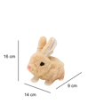 thumbnail image 4 of Juguete eléctrico de conejo, peluches parlantes, peluches para bebés (marrón), 4 of 4