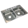 thumbnail image 5 of Transolid 33'' L x 22'' W Double Basin Drop-in Kitchen Sink, 5 of 6
